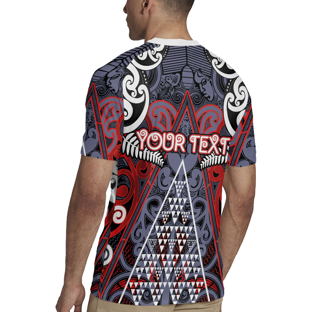 Personalised Aotearoa Iwi Ngapuhi Rugby Jersey Maori Motif Tribal