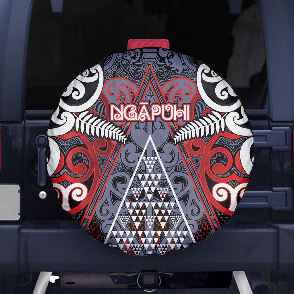 Aotearoa Iwi Ngapuhi Spare Tire Cover Maori Motif Tribal