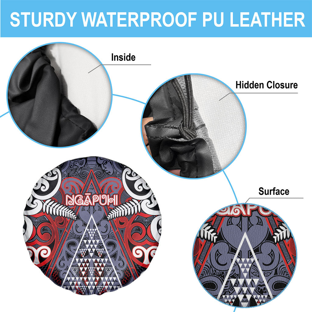 Aotearoa Iwi Ngapuhi Spare Tire Cover Maori Motif Tribal