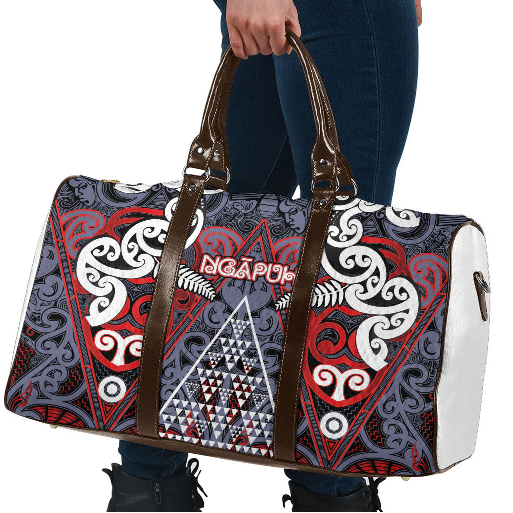 Aotearoa Iwi Ngapuhi Travel Bag Maori Motif Tribal