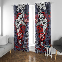 Aotearoa Iwi Ngapuhi Window Curtain Maori Motif Tribal