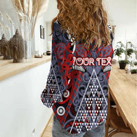 Personalised Aotearoa Iwi Ngapuhi Women Casual Shirt Maori Motif Tribal