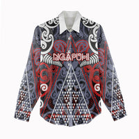 Personalised Aotearoa Iwi Ngapuhi Women Casual Shirt Maori Motif Tribal