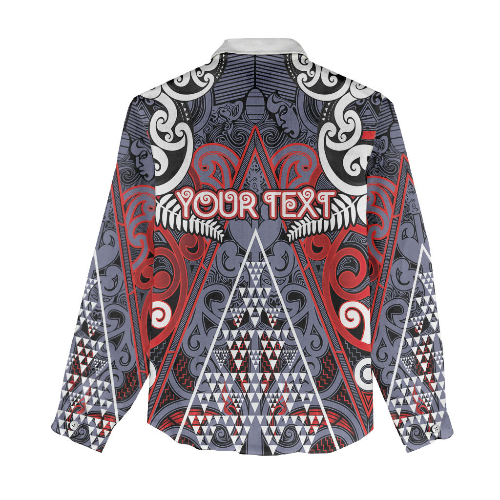 Personalised Aotearoa Iwi Ngapuhi Women Casual Shirt Maori Motif Tribal