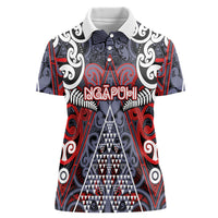 Personalised Aotearoa Iwi Ngapuhi Women Polo Shirt Maori Motif Tribal