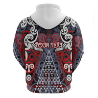 Personalised Aotearoa Iwi Ngapuhi Zip Hoodie Maori Motif Tribal