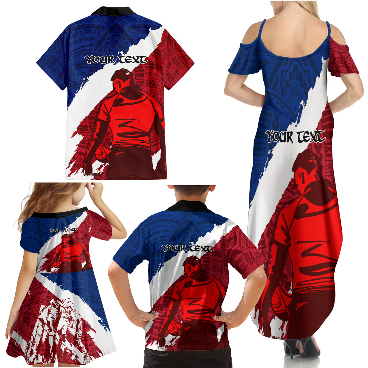 custom-samoa-rugby-family-matching-summer-maxi-dress-and-hawaiian-shirt-siva-tau-dance-polynesian-tattoo-brush-style