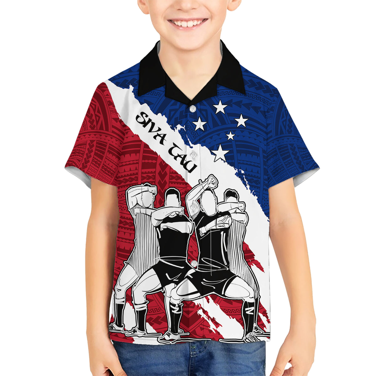 custom-samoa-rugby-kid-hawaiian-shirt-siva-tau-dance-polynesian-tattoo-brush-style