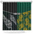 Personalised South Africa and New Zealand Shower Curtain King Protea and Silver Fern Mix Culture Pattern LT03 Black - Polynesian Pride