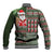 Hawaii Mele Kalikimaka Baseball Jacket Aloha and Christmas Elements Patchwork Green Style LT03 - Polynesian Pride