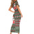Hawaii Mele Kalikimaka Family Matching Short Sleeve Bodycon Dress and Hawaiian Shirt Aloha and Christmas Elements Patchwork Green Style LT03 - Polynesian Pride