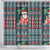 Hawaii Mele Kalikimaka Shower Curtain Aloha and Christmas Elements Patchwork Turquoise Style LT03 - Polynesian Pride