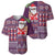 Hawaii Mele Kalikimaka Baseball Jersey Aloha and Christmas Elements Patchwork Pink Style LT03 - Polynesian Pride