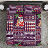 Hawaii Mele Kalikimaka Bedding Set Aloha and Christmas Elements Patchwork Pink Style LT03 Pink - Polynesian Pride