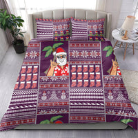 Hawaii Mele Kalikimaka Bedding Set Aloha and Christmas Elements Patchwork Pink Style LT03 - Polynesian Pride