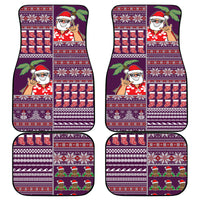 Hawaii Mele Kalikimaka Car Mats Aloha and Christmas Elements Patchwork Pink Style LT03 Pink - Polynesian Pride