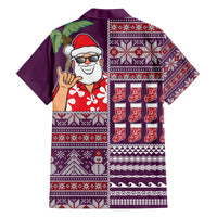 Hawaii Mele Kalikimaka Family Matching Tank Maxi Dress and Hawaiian Shirt Aloha and Christmas Elements Patchwork Pink Style LT03 - Polynesian Pride