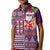 Hawaii Mele Kalikimaka Kid Polo Shirt Aloha and Christmas Elements Patchwork Pink Style LT03 Kid Pink - Polynesian Pride