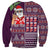 Hawaii Mele Kalikimaka Sweatshirt Aloha and Christmas Elements Patchwork Pink Style LT03 - Polynesian Pride