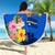 Personalised Nauru Independence Day Beach Blanket Nauruan Tribal Flag Style LT03 - Polynesian Pride