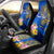 Personalised Nauru Independence Day Car Seat Cover Nauruan Tribal Flag Style LT03 - Polynesian Pride