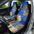 Personalised Nauru Independence Day Car Seat Cover Nauruan Tribal Flag Style LT03 - Polynesian Pride