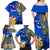 Personalised Nauru Independence Day Family Matching Off Shoulder Maxi Dress and Hawaiian Shirt Nauruan Tribal Flag Style LT03 - Polynesian Pride