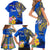 Personalised Nauru Independence Day Family Matching Short Sleeve Bodycon Dress and Hawaiian Shirt Nauruan Tribal Flag Style LT03 - Polynesian Pride