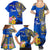 Personalised Nauru Independence Day Family Matching Summer Maxi Dress and Hawaiian Shirt Nauruan Tribal Flag Style LT03 - Polynesian Pride