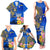 Personalised Nauru Independence Day Family Matching Tank Maxi Dress and Hawaiian Shirt Nauruan Tribal Flag Style LT03 - Polynesian Pride