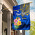 Personalised Nauru Independence Day Garden Flag Nauruan Tribal Flag Style LT03 House Flag Blue - Polynesian Pride