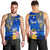 Personalised Nauru Independence Day Men Tank Top Nauruan Tribal Flag Style LT03 - Polynesian Pride