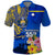 Personalised Nauru Independence Day Polo Shirt Nauruan Tribal Flag Style LT03 Blue - Polynesian Pride