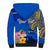 Personalised Nauru Independence Day Sherpa Hoodie Nauruan Tribal Flag Style LT03 - Polynesian Pride