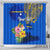 Personalised Nauru Independence Day Shower Curtain Nauruan Tribal Flag Style LT03 - Polynesian Pride