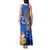 Personalised Nauru Independence Day Tank Maxi Dress Nauruan Tribal Flag Style LT03 - Polynesian Pride