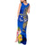 Personalised Nauru Independence Day Tank Maxi Dress Nauruan Tribal Flag Style LT03 - Polynesian Pride