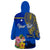 Personalised Nauru Independence Day Wearable Blanket Hoodie Nauruan Tribal Flag Style LT03 - Polynesian Pride