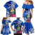 Personalised Nauru Coat of Arms Family Matching Mermaid Dress and Hawaiian Shirt Tropical Flower Polynesian Pattern LT03 - Polynesian Pride