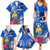 Personalised Nauru Coat of Arms Family Matching Summer Maxi Dress and Hawaiian Shirt Tropical Flower Polynesian Pattern LT03 - Polynesian Pride