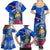 Personalised Nauru Coat of Arms Family Matching Summer Maxi Dress and Hawaiian Shirt Tropical Flower Polynesian Pattern LT03 - Polynesian Pride
