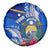 Personalised Nauru Coat of Arms Spare Tire Cover Tropical Flower Polynesian Pattern LT03 - Polynesian Pride