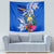 Personalised Nauru Coat of Arms Tapestry Tropical Flower Polynesian Pattern LT03 - Polynesian Pride