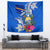 Personalised Nauru Coat of Arms Tapestry Tropical Flower Polynesian Pattern LT03 - Polynesian Pride