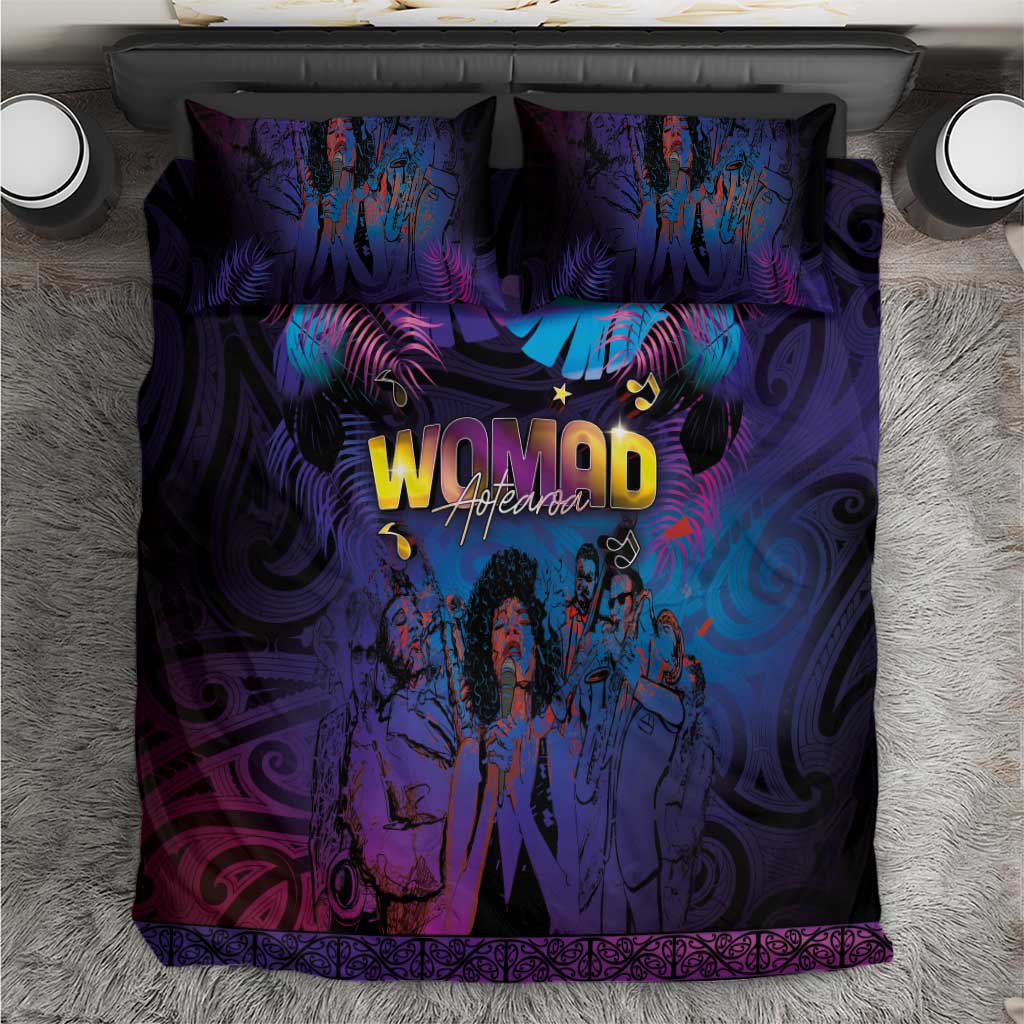 Aotearoa Arts Festival 2025 Bedding Set Maori Music Art Dance - Rhythmic Vibes LT03 Black - Polynesian Pride