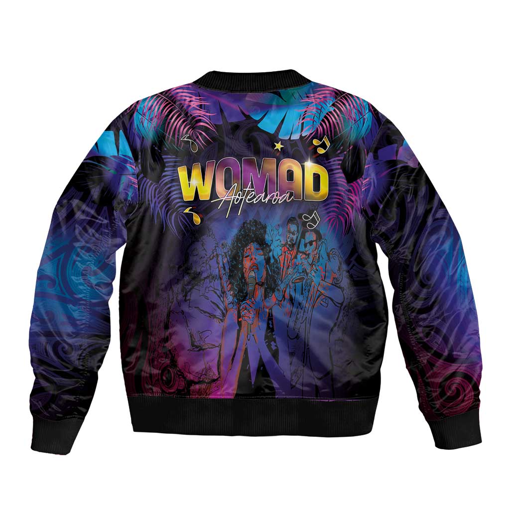 Aotearoa Arts Festival 2025 Bomber Jacket Maori Music Art Dance - Rhythmic Vibes