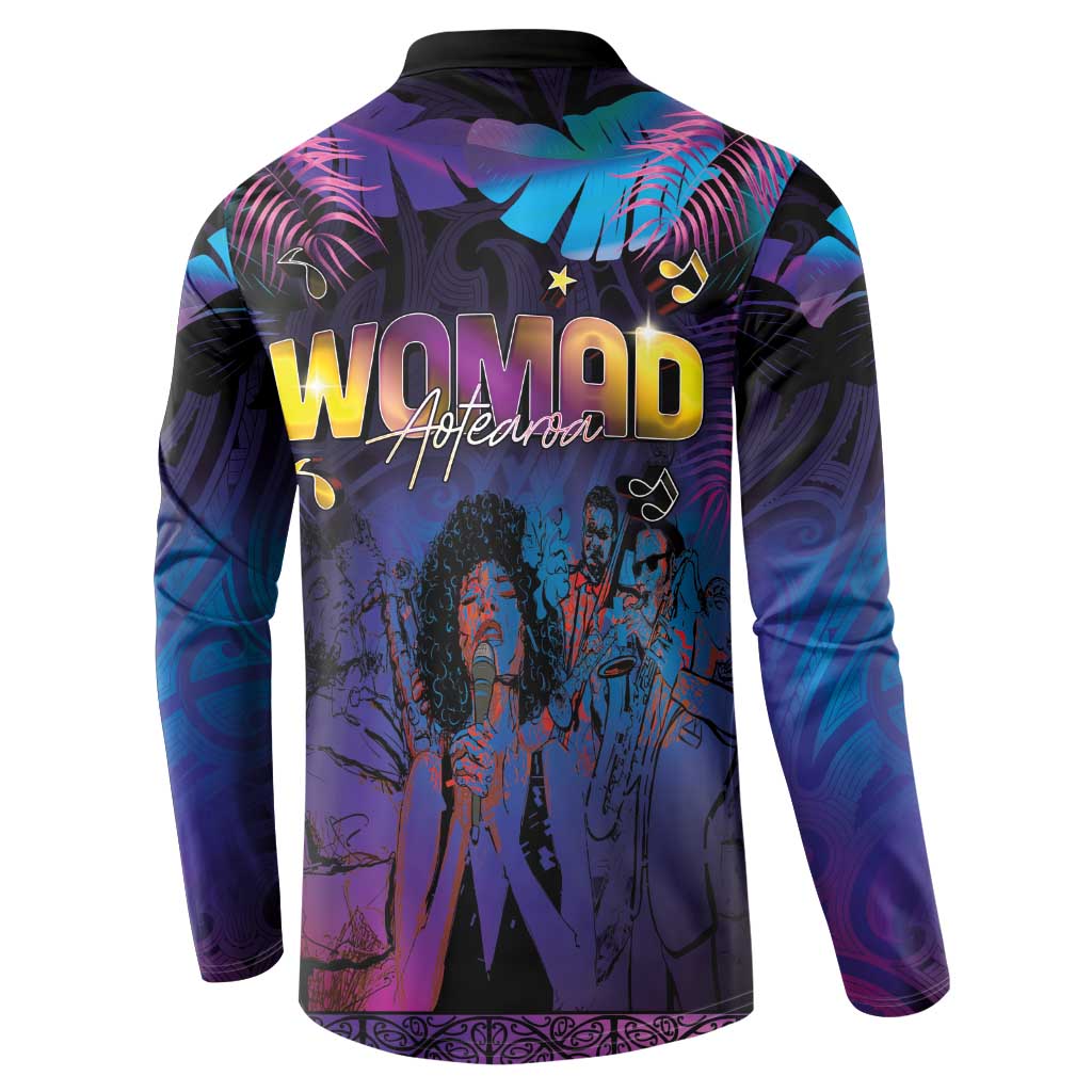 Aotearoa Arts Festival 2025 Button Sweatshirt Maori Music Art Dance - Rhythmic Vibes