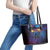 Aotearoa Arts Festival 2025 Leather Tote Bag Maori Music Art Dance - Rhythmic Vibes