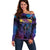 Aotearoa Arts Festival 2025 Off Shoulder Sweater Maori Music Art Dance - Rhythmic Vibes
