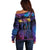 Aotearoa Arts Festival 2025 Off Shoulder Sweater Maori Music Art Dance - Rhythmic Vibes
